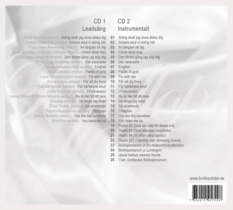 Bröllopstider (CD-skiva) 44 sånger!
